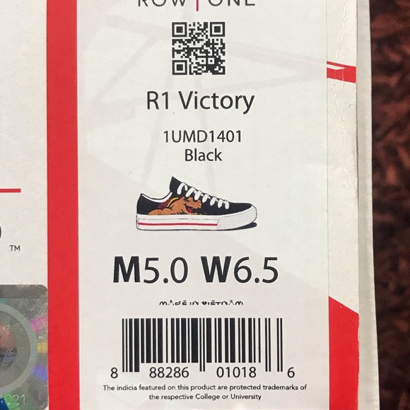 Wm University of Maryland Victory Row One Shoes - Picture 8 of 8